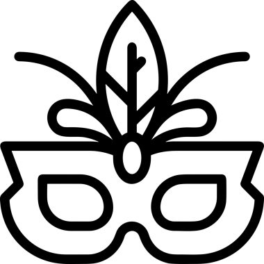 Black and white face mask icon symbol vector illustration in minimal simple style graphic design element for modern artwork clean outline sketch flat pictogram abstract template contour editable isolated digital png format for web ui