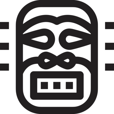 Black and white face mask icon symbol vector illustration in minimal simple style graphic design element for modern artwork clean outline sketch flat pictogram abstract template contour editable isolated digital png format for web ui