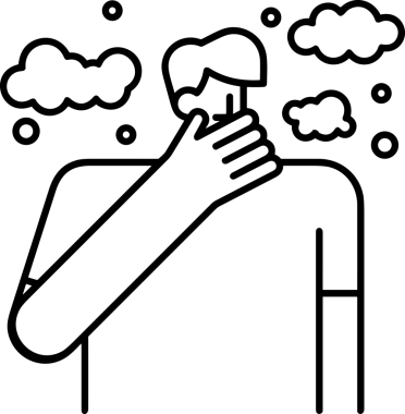 Black and white face mask icon symbol vector illustration in minimal simple style graphic design element for modern artwork clean outline sketch flat pictogram abstract template contour editable isolated digital png format for web ui