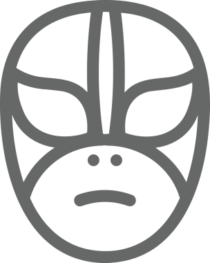 Black and white face mask icon symbol vector illustration in minimal simple style graphic design element for modern artwork clean outline sketch flat pictogram abstract template contour editable isolated digital png format for web ui