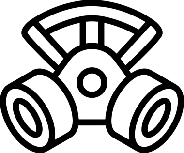 Black and white face mask icon symbol vector illustration in minimal simple style graphic design element for modern artwork clean outline sketch flat pictogram abstract template contour editable isolated digital png format for web ui
