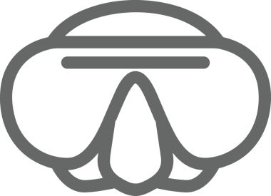 Black and white face mask icon symbol vector illustration in minimal simple style graphic design element for modern artwork clean outline sketch flat pictogram abstract template contour editable isolated digital png format for web ui