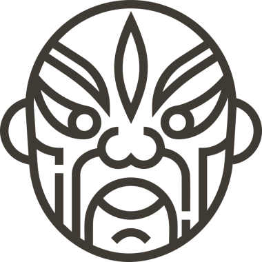 Black and white face mask icon symbol vector illustration in minimal simple style graphic design element for modern artwork clean outline sketch flat pictogram abstract template contour editable isolated digital png format for web ui