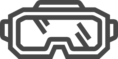 Black and white face mask icon symbol vector illustration in minimal simple style graphic design element for modern artwork clean outline sketch flat pictogram abstract template contour editable isolated digital png format for web ui