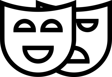 Black and white face mask icon symbol vector illustration in minimal simple style graphic design element for modern artwork clean outline sketch flat pictogram abstract template contour editable isolated digital png format for web ui