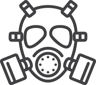 Black and white face mask icon symbol vector illustration in minimal simple style graphic design element for modern artwork clean outline sketch flat pictogram abstract template contour editable isolated digital png format for web ui