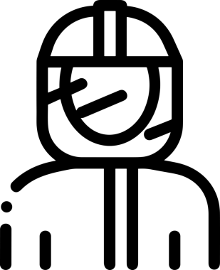 Black and white face mask icon symbol vector illustration in minimal simple style graphic design element for modern artwork clean outline sketch flat pictogram abstract template contour editable isolated digital png format for web ui