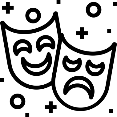 Black and white face mask icon symbol vector illustration in minimal simple style graphic design element for modern artwork clean outline sketch flat pictogram abstract template contour editable isolated digital png format for web ui