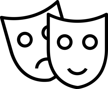 Black and white face mask icon symbol vector illustration in minimal simple style graphic design element for modern artwork clean outline sketch flat pictogram abstract template contour editable isolated digital png format for web ui