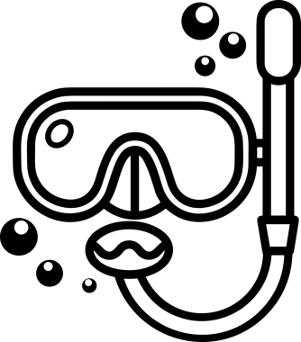 Black and white face mask icon symbol vector illustration in minimal simple style graphic design element for modern artwork clean outline sketch flat pictogram abstract template contour editable isolated digital png format for web ui