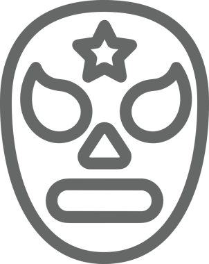 Black and white face mask icon symbol vector illustration in minimal simple style graphic design element for modern artwork clean outline sketch flat pictogram abstract template contour editable isolated digital png format for web ui