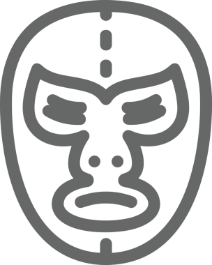 Black and white face mask icon symbol vector illustration in minimal simple style graphic design element for modern artwork clean outline sketch flat pictogram abstract template contour editable isolated digital png format for web ui