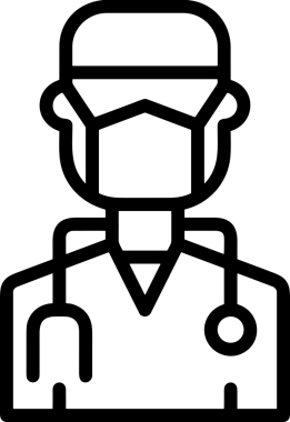 Black and white face mask icon symbol vector illustration in minimal simple style graphic design element for modern artwork clean outline sketch flat pictogram abstract template contour editable isolated digital png format for web ui