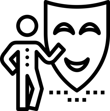 Black and white face mask icon symbol vector illustration in minimal simple style graphic design element for modern artwork clean outline sketch flat pictogram abstract template contour editable isolated digital png format for web ui