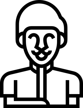 Black and white face mask icon symbol vector illustration in minimal simple style graphic design element for modern artwork clean outline sketch flat pictogram abstract template contour editable isolated digital png format for web ui