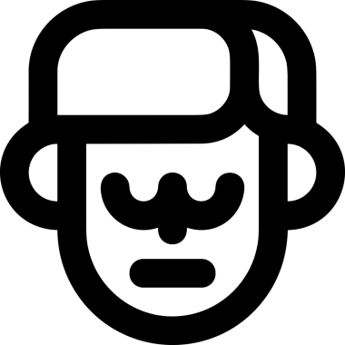 Black and white face mask icon symbol vector illustration in minimal simple style graphic design element for modern artwork clean outline sketch flat pictogram abstract template contour editable isolated digital png format for web ui