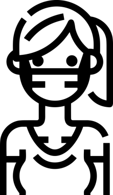 Black and white face mask icon symbol vector illustration in minimal simple style graphic design element for modern artwork clean outline sketch flat pictogram abstract template contour editable isolated digital png format for web ui