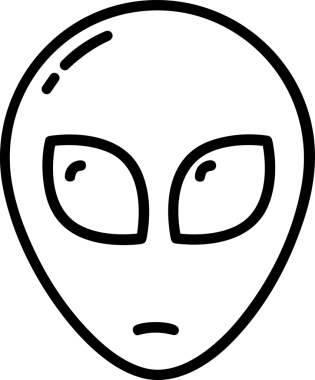 Black and white face mask icon symbol vector illustration in minimal simple style graphic design element for modern artwork clean outline sketch flat pictogram abstract template contour editable isolated digital png format for web ui