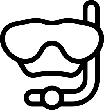 Black and white face mask icon symbol vector illustration in minimal simple style graphic design element for modern artwork clean outline sketch flat pictogram abstract template contour editable isolated digital png format for web ui