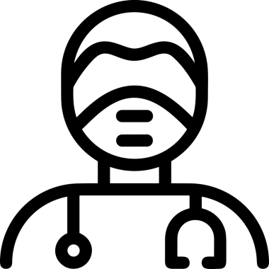 Black and white face mask icon symbol vector illustration in minimal simple style graphic design element for modern artwork clean outline sketch flat pictogram abstract template contour editable isolated digital png format for web ui