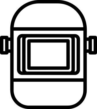 Black and white face mask icon symbol vector illustration in minimal simple style graphic design element for modern artwork clean outline sketch flat pictogram abstract template contour editable isolated digital png format for web ui