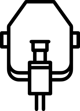 Black and white face mask icon symbol vector illustration in minimal simple style graphic design element for modern artwork clean outline sketch flat pictogram abstract template contour editable isolated digital png format for web ui