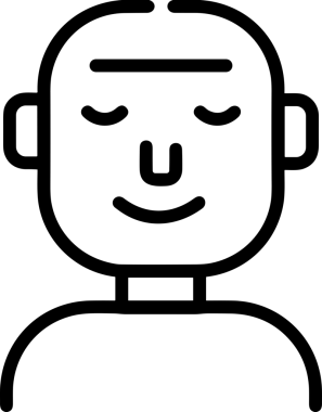 Black and white face mask icon symbol vector illustration in minimal simple style graphic design element for modern artwork clean outline sketch flat pictogram abstract template contour editable isolated digital png format for web ui