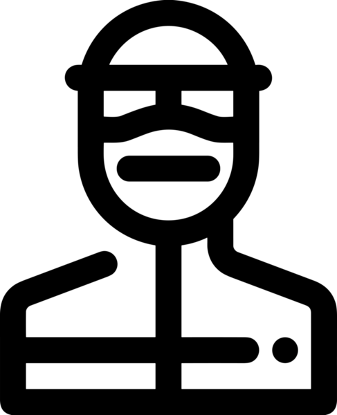 Black and white face mask icon symbol vector illustration in minimal simple style graphic design element for modern artwork clean outline sketch flat pictogram abstract template contour editable isolated digital png format for web ui