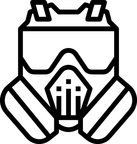 Black and white face mask icon symbol vector illustration in minimal simple style graphic design element for modern artwork clean outline sketch flat pictogram abstract template contour editable isolated digital png format for web ui