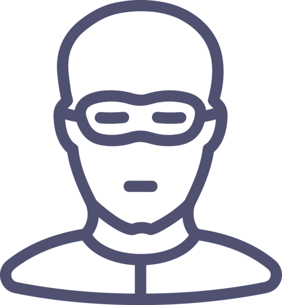 Black and white face mask icon symbol vector illustration in minimal simple style graphic design element for modern artwork clean outline sketch flat pictogram abstract template contour editable isolated digital png format for web ui