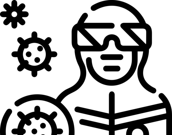 Black and white face mask icon symbol vector illustration in minimal simple style graphic design element for modern artwork clean outline sketch flat pictogram abstract template contour editable isolated digital png format for web ui