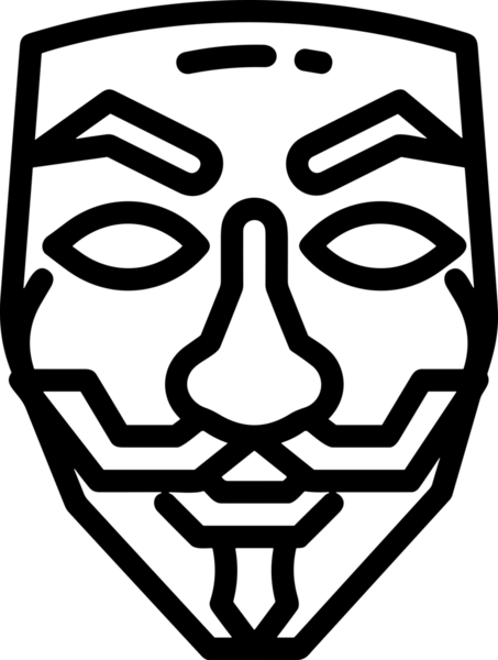 Black and white face mask icon symbol vector illustration in minimal simple style graphic design element for modern artwork clean outline sketch flat pictogram abstract template contour editable isolated digital png format for web ui