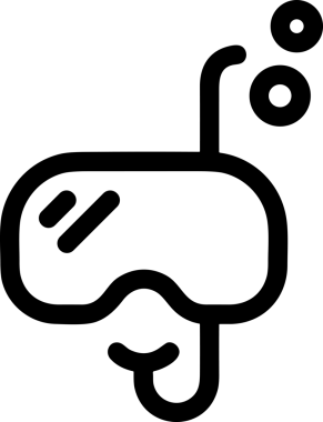 Black and white face mask icon symbol vector illustration in minimal simple style graphic design element for modern artwork clean outline sketch flat pictogram abstract template contour editable isolated digital png format for web ui