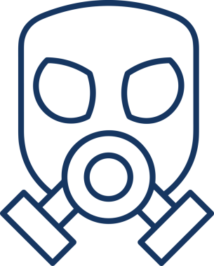 Black and white face mask icon symbol vector illustration in minimal simple style graphic design element for modern artwork clean outline sketch flat pictogram abstract template contour editable isolated digital png format for web ui