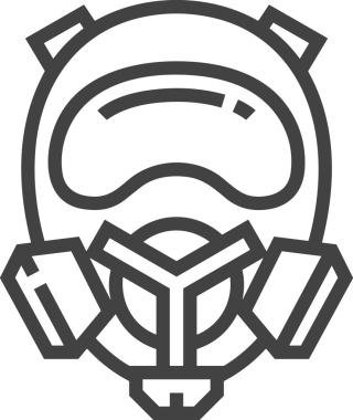 Black and white face mask icon symbol vector illustration in minimal simple style graphic design element for modern artwork clean outline sketch flat pictogram abstract template contour editable isolated digital png format for web ui