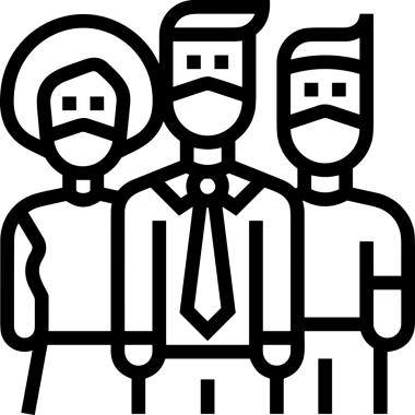 Black and white face mask icon symbol vector illustration in minimal simple style graphic design element for modern artwork clean outline sketch flat pictogram abstract template contour editable isolated digital png format for web ui