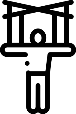 Black and white face mask icon symbol vector illustration in minimal simple style graphic design element for modern artwork clean outline sketch flat pictogram abstract template contour editable isolated digital png format for web ui
