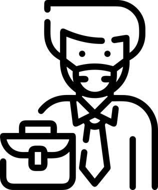 Black and white face mask icon symbol vector illustration in minimal simple style graphic design element for modern artwork clean outline sketch flat pictogram abstract template contour editable isolated digital png format for web ui