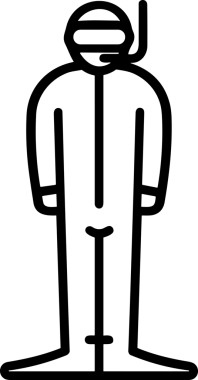 Black and white face mask icon symbol vector illustration in minimal simple style graphic design element for modern artwork clean outline sketch flat pictogram abstract template contour editable isolated digital png format for web ui