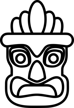 Black and white face mask icon symbol vector illustration in minimal simple style graphic design element for modern artwork clean outline sketch flat pictogram abstract template contour editable isolated digital png format for web ui