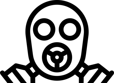 Black and white face mask icon symbol vector illustration in minimal simple style graphic design element for modern artwork clean outline sketch flat pictogram abstract template contour editable isolated digital png format for web ui