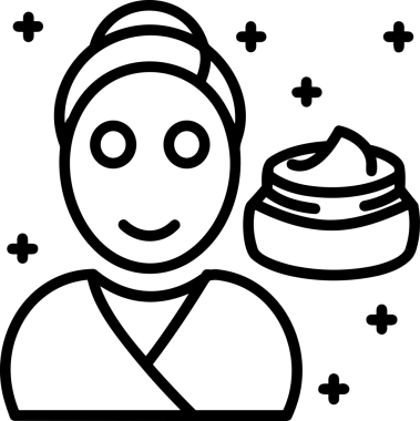 Black and white face mask icon symbol vector illustration in minimal simple style graphic design element for modern artwork clean outline sketch flat pictogram abstract template contour editable isolated digital png format for web ui