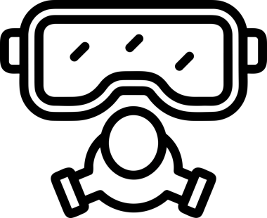 Black and white face mask icon symbol vector illustration in minimal simple style graphic design element for modern artwork clean outline sketch flat pictogram abstract template contour editable isolated digital png format for web ui
