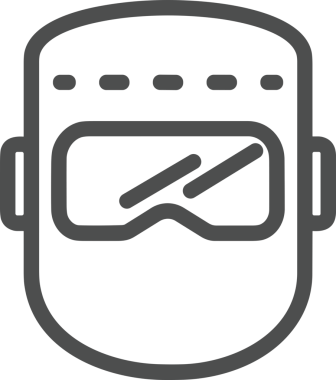 Black and white face mask icon symbol vector illustration in minimal simple style graphic design element for modern artwork clean outline sketch flat pictogram abstract template contour editable isolated digital png format for web ui