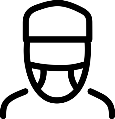 Black and white face mask icon symbol vector illustration in minimal simple style graphic design element for modern artwork clean outline sketch flat pictogram abstract template contour editable isolated digital png format for web ui