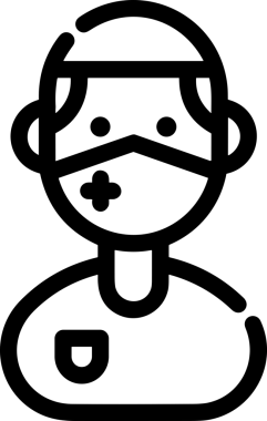 Black and white face mask icon symbol vector illustration in minimal simple style graphic design element for modern artwork clean outline sketch flat pictogram abstract template contour editable isolated digital png format for web ui