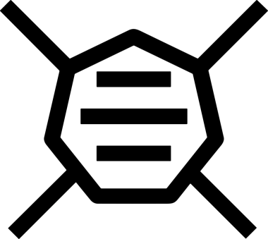 Black and white face mask icon symbol vector illustration in minimal simple style graphic design element for modern artwork clean outline sketch flat pictogram abstract template contour editable isolated digital png format for web ui