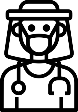 Black and white face mask icon symbol vector illustration in minimal simple style graphic design element for modern artwork clean outline sketch flat pictogram abstract template contour editable isolated digital png format for web ui