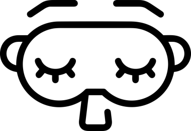 Black and white face mask icon symbol vector illustration in minimal simple style graphic design element for modern artwork clean outline sketch flat pictogram abstract template contour editable isolated digital png format for web ui