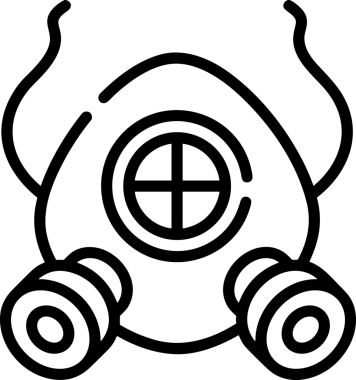 Black and white face mask icon symbol vector illustration in minimal simple style graphic design element for modern artwork clean outline sketch flat pictogram abstract template contour editable isolated digital png format for web ui